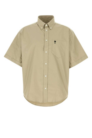Khaki green oxford shirt AMI (HSH823CO0210)