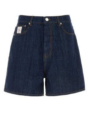 Dark blue denim bermuda shorts AMI (HSO836DE0122)