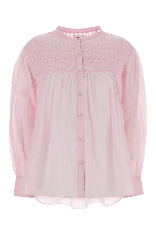 Pink cotton Plalia blouse ISABEL MARANT ETOILE (HT0002FCB3J04E)