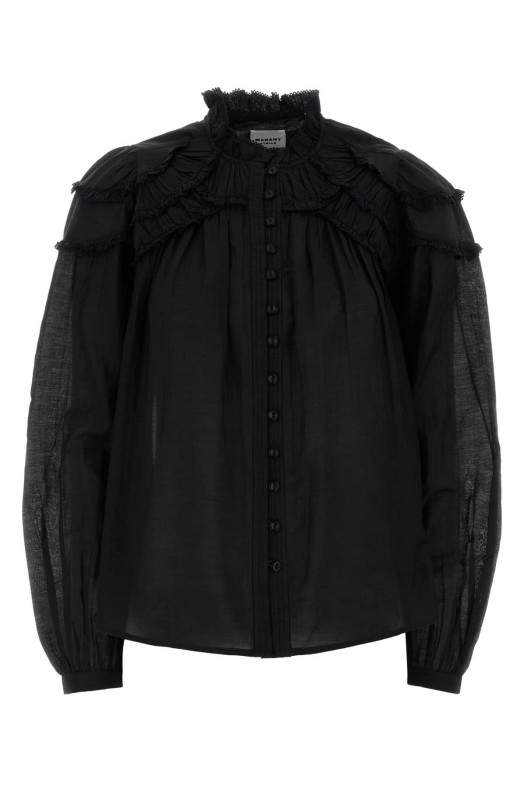 Black cotton blend Christa shirt ISABEL MARANT ETOILE (HT0681FBB3J04E)