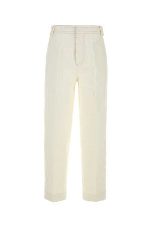White cotton baggy pant AMI (HTR862CO0212)