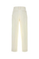 White cotton baggy pant AMI (HTR862CO0212)