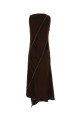 Chocolate satin dress JIL SANDER (J01CT0268J65022)