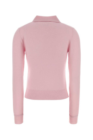 Pink wool polo shirt JIL SANDER (J01GL0105J14827)