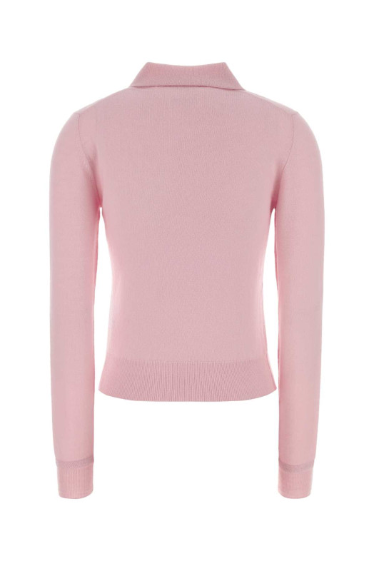 Pink wool polo shirt JIL SANDER (J01GL0105J14827)