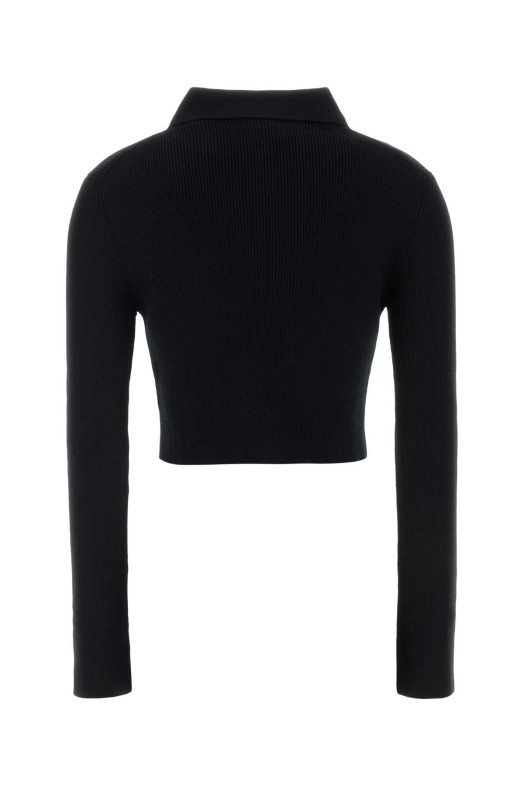 Black wool cardigan JIL SANDER (J01HP0010J14831)