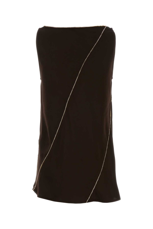 Chocolate viscose top JIL SANDER (J01NC0176J65022)
