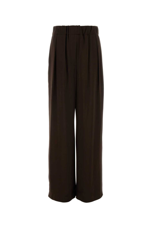 Chocolate satin wide-leg pant JIL SANDER (J02KA0383J65022)