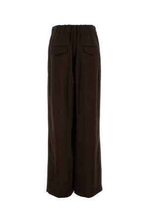 Chocolate satin wide-leg pant JIL SANDER (J02KA0383J65022)