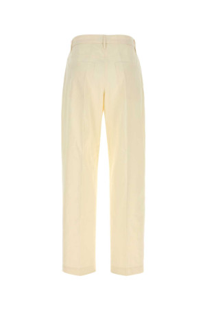 Ivory cotton pant JIL SANDER (J02KA0385J45322)