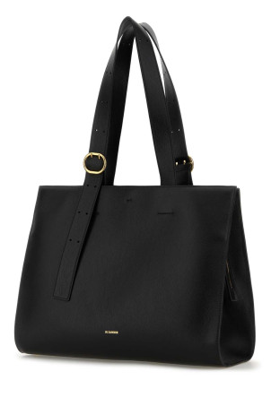 Black leather shopping bag JIL SANDER (J08WC0009P8931)