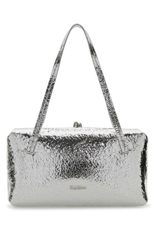 Silver nappa leather Goji Pillow shoulder bag JIL SANDER (J08WD0078P8920)