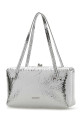 Silver nappa leather Goji Pillow shoulder bag JIL SANDER (J08WD0078P8920)