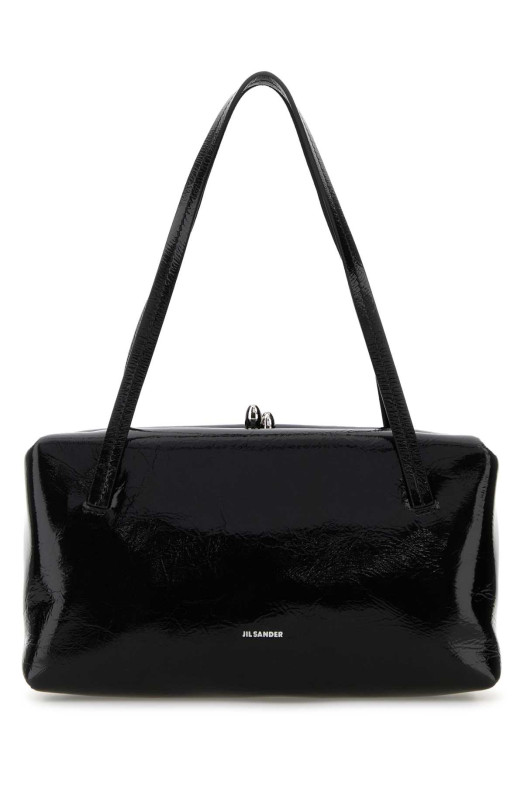 Black leather Goji Pillow handbag JIL SANDER (J08WD0078P8923)
