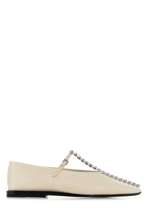 Ivory leather ballerinas JIL SANDER (J15WZ0034P7588)