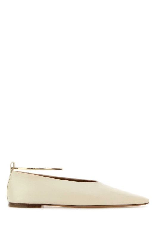 Ivory leather ballerinas JIL SANDER (J15WZ0039P7588)