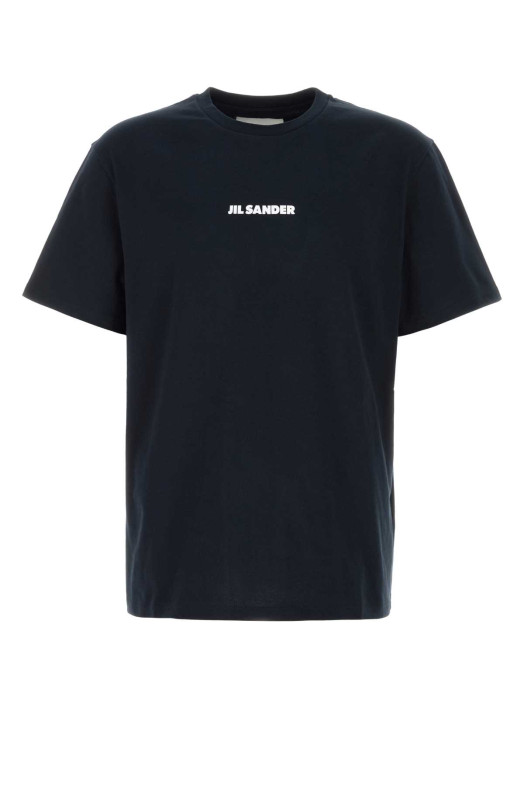 Midnight blue cotton t-shirt Black JIL SANDER (J22GC0237J20103)