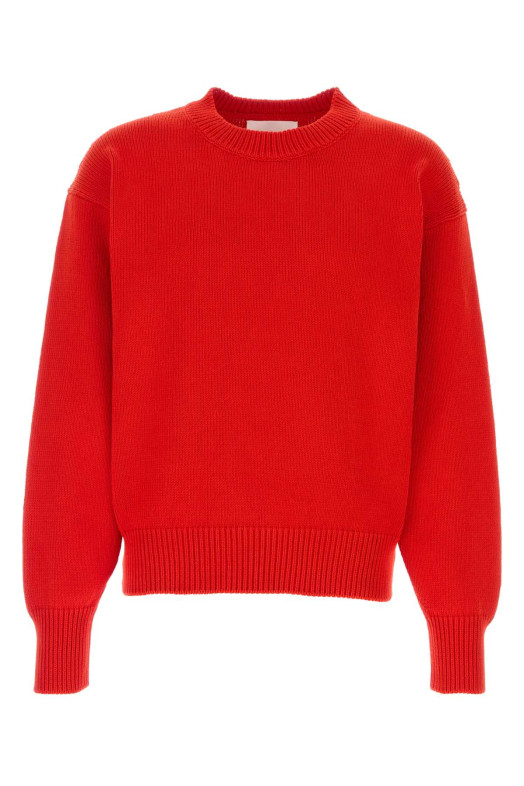 Red cotton sweater JIL SANDER (J22GP0279J15474)