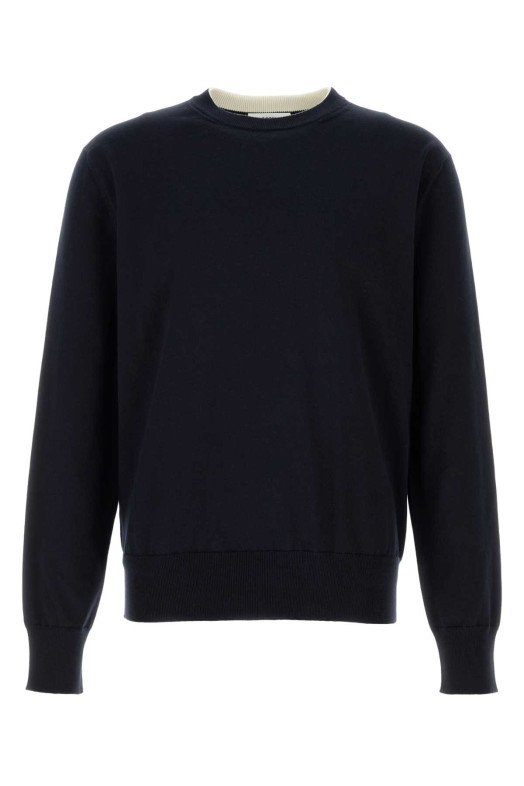 Midnight blue cotton sweater JIL SANDER (J22GP0281J15466)
