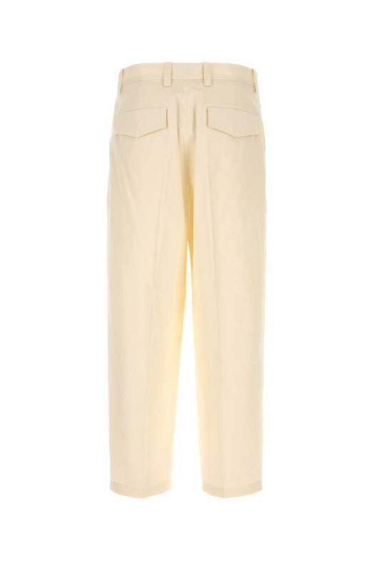 Ivory cotton pant JIL SANDER (J22KA0336J45322)