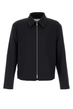 Midnight blue gabardine jacket JIL SANDER (J22SW0094J70001)