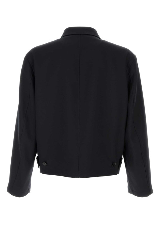 Midnight blue gabardine jacket JIL SANDER (J22SW0094J70001)