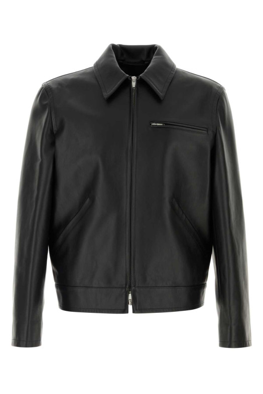 Black leather jacket JIL SANDER (J22SW0101J07227)