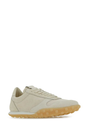 Sand canvas and suede Moon sneakers Beige JIL SANDER (J32WS0056P6456)