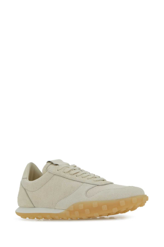 Sand canvas and suede Moon sneakers Beige JIL SANDER (J32WS0056P6456)
