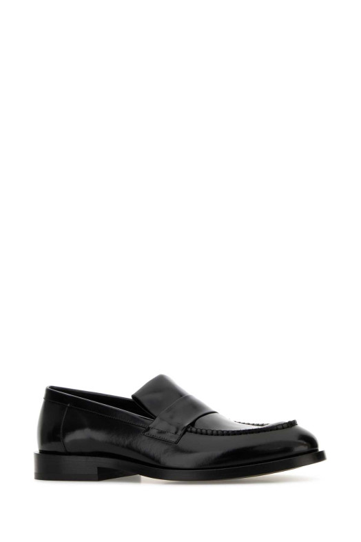Black leather loafers JIL SANDER (J33WR0023P7032)