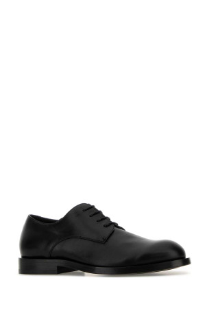 Black leather lace-up shoes JIL SANDER (J33ZJ0025P7583)