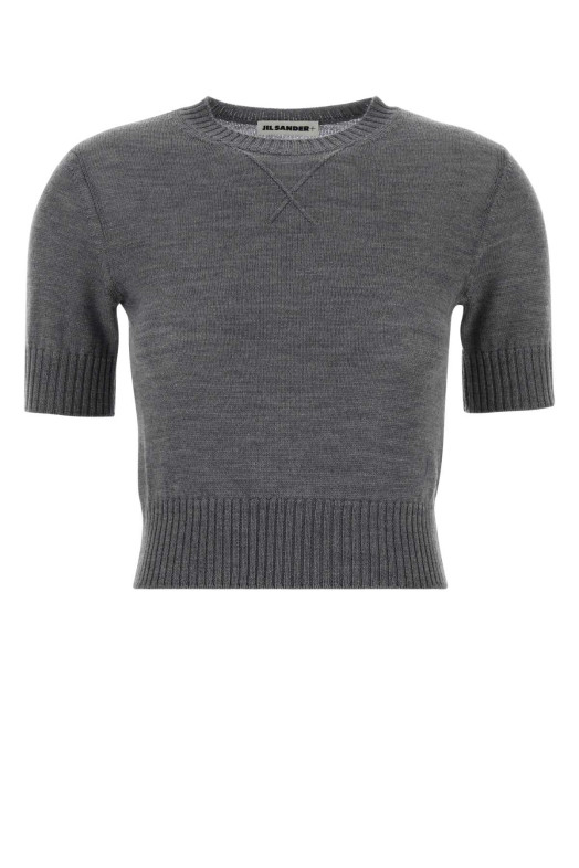 Dark grey wool sweater Black JIL SANDER (J40GC0141J14772)