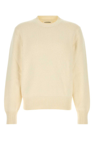 Ivory cotton sweater White JIL SANDER (J47GP0201J15470)