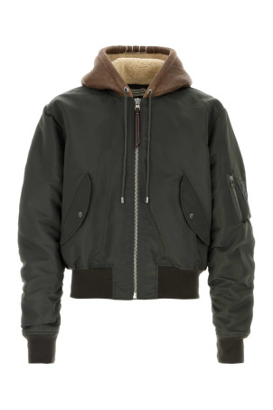 Khaki nylon bomber jacket JW ANDERSON (JK0388PG1875)