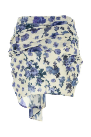Printed stretch silk Ovia mini skirt ISABEL MARANT (JU0422FCD1J11I)