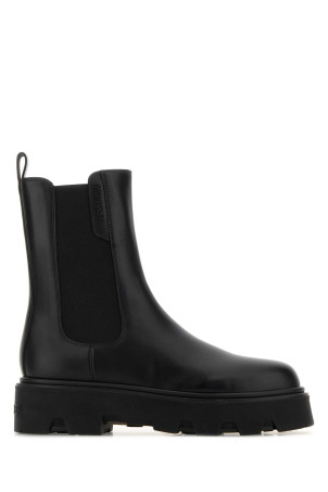 Black leather Aurea Chelsea ankle boots Black MONCLER (K209B4F00120M7541)