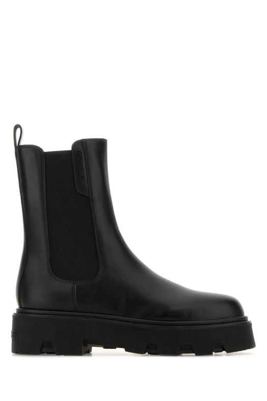 Black leather Aurea Chelsea ankle boots Black MONCLER (K209B4F00120M7541)