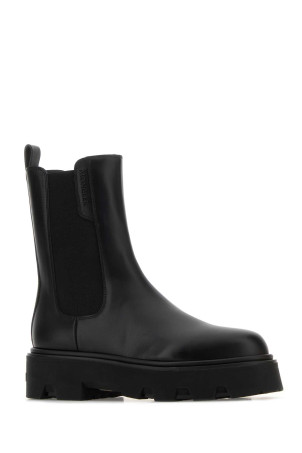 Black leather Aurea Chelsea ankle boots Black MONCLER (K209B4F00120M7541)