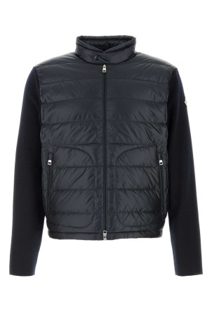 Navy blue wool jacket Black MONCLER (L10919B00018M1131)