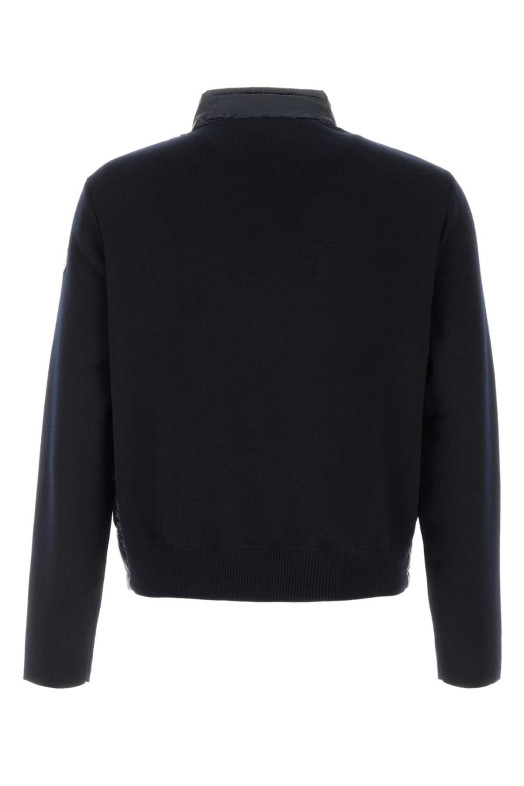 Navy blue wool jacket Black MONCLER (L10919B00018M1131)