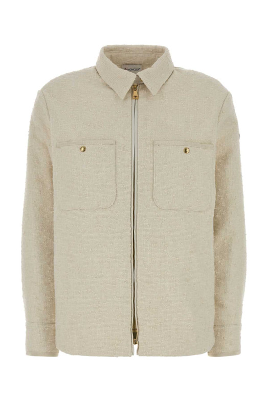 Ivory bouclÃ© down jacket MONCLER (L10932F0000959977)