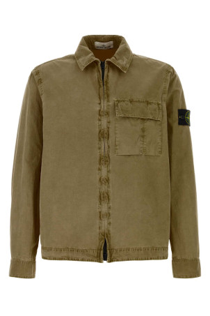 Olive green cotton shirt STONE ISLAND (L1S151200008S00WN)