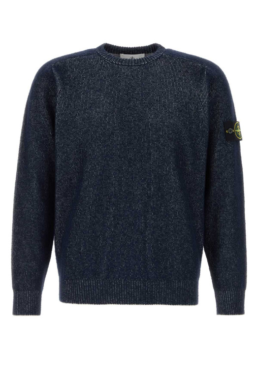 Dark blue cotton blend sweater STONE ISLAND (L1S155100033S0N12)