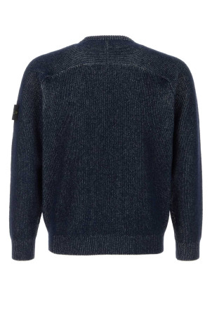 Dark blue cotton blend sweater STONE ISLAND (L1S155100033S0N12)