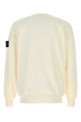 Ivory cotton sweater White STONE ISLAND (L1S155100053S00B2)