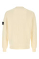 Ivory cotton sweater White STONE ISLAND (L1S155100154S00D8)