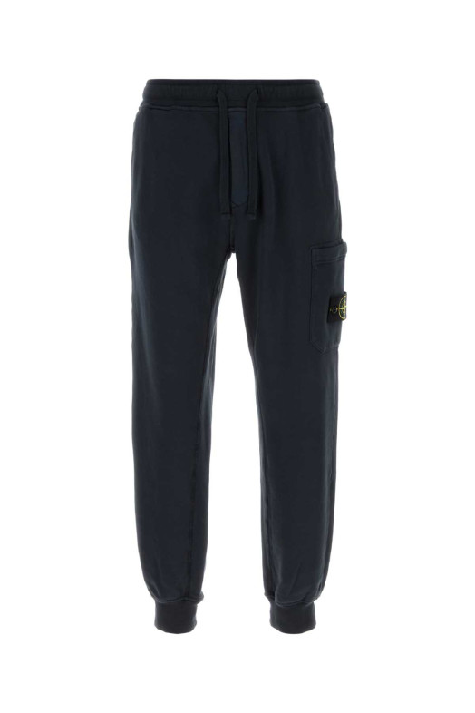 Navy blue cotton joggers Black STONE ISLAND (L1S156200021S0051)