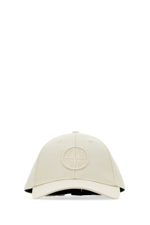 Ivory cotton baseball cap White STONE ISLAND (L1S159100013S0248)