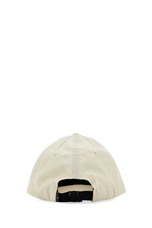 Ivory cotton baseball cap White STONE ISLAND (L1S159100013S0248)