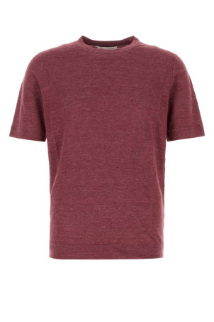 Tyrian purple linen blend sweater BRUNELLO CUCINELLI (M2L00340)